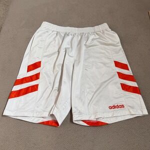 Vintage 2000s Adidas Basketball Shorts White Red XL 479095